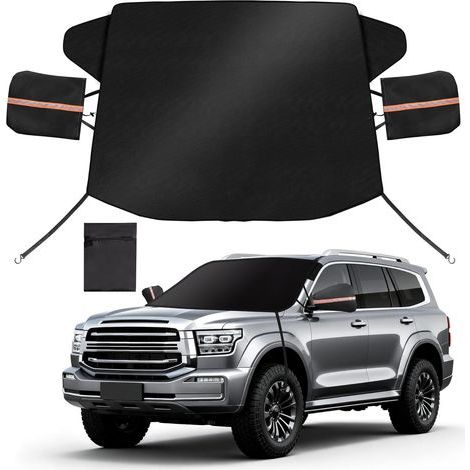 1 Couverture Pare-Brise 600D, Fixation Magnétique, Pliable, Protection Neige Gel Soleil, Universel Voiture (1/5)