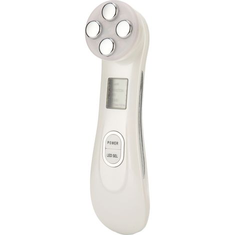 Appareil d'électroporation EMS RF (radiofréquence) à lumière LED colorée pour le raffermissement de la peau, instrument blanc (1/5)