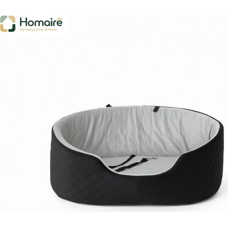 Meuble de rangement avec tiroirs, noir, en décor bois 77 x 43 x 28 cm HOMAIRE (1/5)