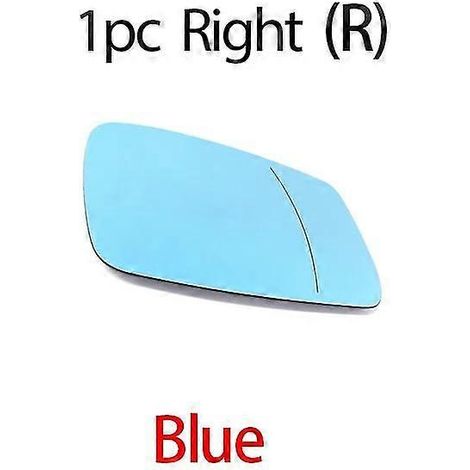 Beheizbares Außenspiegelglas für BMW X1 E84 F48 F20 F21 F40 F22 F23 F30 F31 F34 F10 F07 F11 – 1 Stück rechts, blau