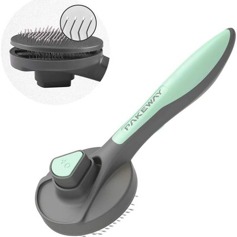 Brosses de toilettage pour chiens et chats, brosses autonettoyantes pour enlever les poils d'animaux, brosses de massage (1/5)