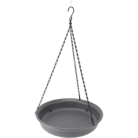 Vogelbad und hängender Futterspender