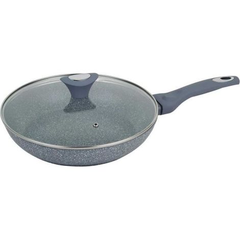 Poêle À Frire - 28 Cm - Revêtement En Granit - Compatible Induction - 1 Pièce