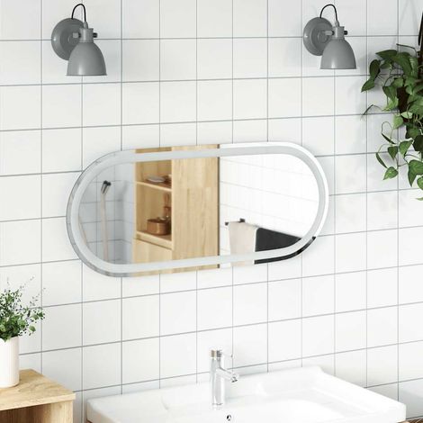 LED-Badspiegel 80x35 cm Oval vidaXL (1/5)