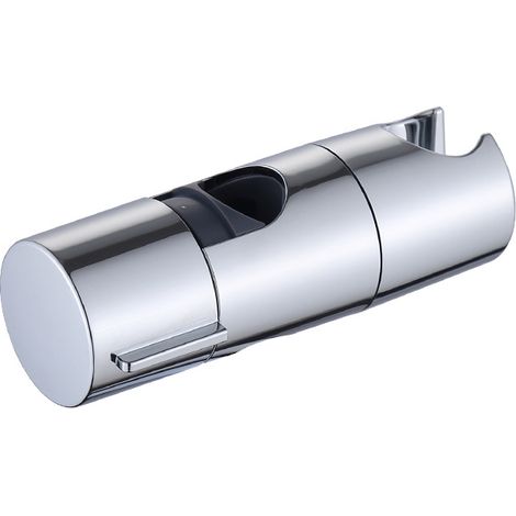 Support de pommeau de douche, douchette réglable de 19 à 25 mm de diamètre, support coulissant amovible pour salle de bain, support de douche pivotant à 360 degrés, chromé (1/5)