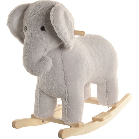 Mecedora Poliester Madera 64X33X50 Elefante Gris (1/5)