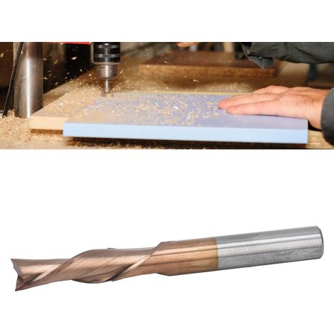 Doppelseitiger Holzfräser für Linkshänder, aus Wolframkarbid-Bronzestahl, 6 x 6 x 17 x 55 mm (1/5)