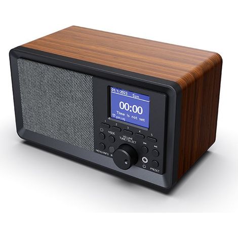 Radio FM/DAB maison : 10W haut-parleur, écran 2.4", multilingue & réception double (1/5)