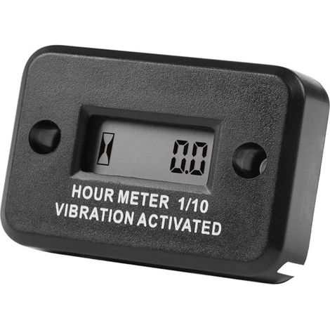 Contador horario digital inalámbrico con activación por vibración, seguimiento continuo del tiempo y diseño resistente al agua.