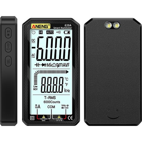 Nannigr Multimètre compact 620A noir LCD 4.7" TRMS sans pile (1/5)
