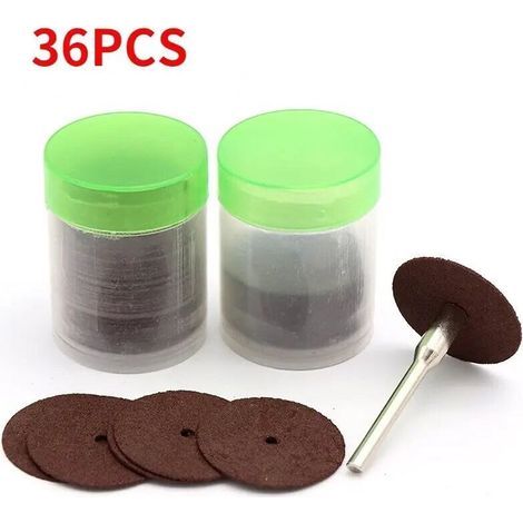 Disque de Coupe pour Mini Perceuse 36 Pièces Roue de Découpe Abrasive Compatible avec Outils Rotatifs Dremel (1/5)