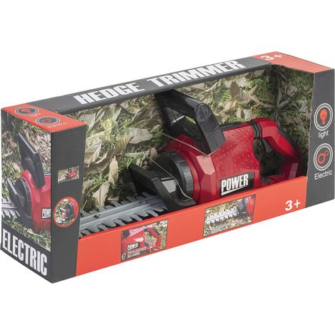 Tondeuse à haies électrique jouet 44 cm Rouge et Noir Noname avec lumières et sons