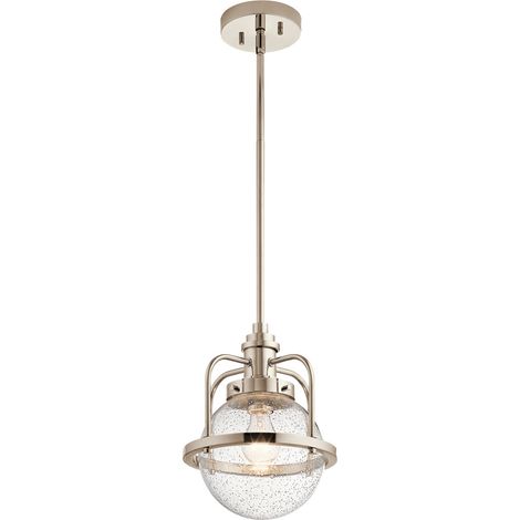 Elstead Kichler Triocent Globe Plafoniera a Sospensione Nichel Lucido, IP44 (1/5)