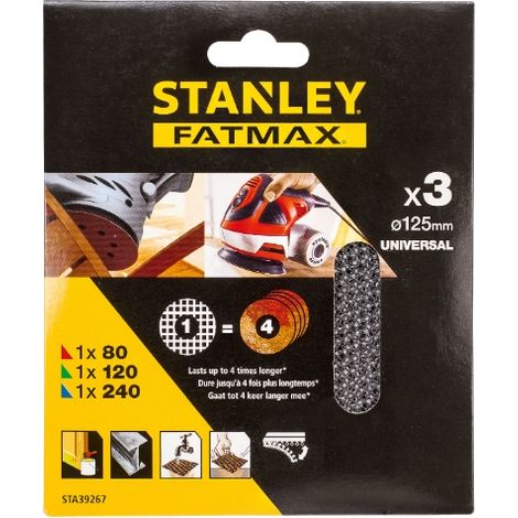 Stanley STA39267-XJ accesorio para lijadora 3 pieza(s) Disco de lijado