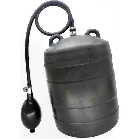 Poche à air gonflable pour le contrôle et l'entretien des canalisations - livrée avec une pompe à air manuelle pour une utilisation facile. (1/5)