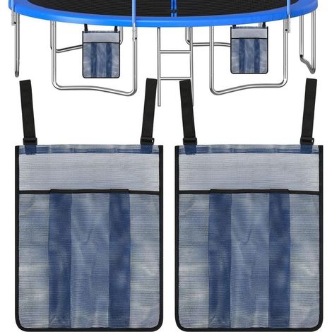 Lot de 2 sacs de rangement pour chaussures de trampoline – Sacs de rangement de grande capacité durables pour accessoires de trampoline Solution de rangement étanche à suspendre pour chaussures (1/5)