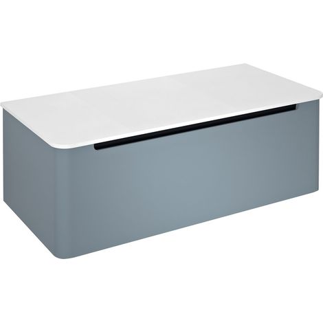Meuble sous-vasque KERALA 100x35x47,5cm, 1x tiroir, sienne (1/4)