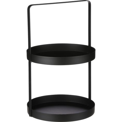 Mica Etagere schwarz Ø 25 x 41 cm Servierplatte (1/3)