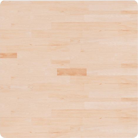 Maison Exclusive - Piano Tavolo Quadrato 80x80x2,5 cm Massello Rovere Non Trattato (1/4)