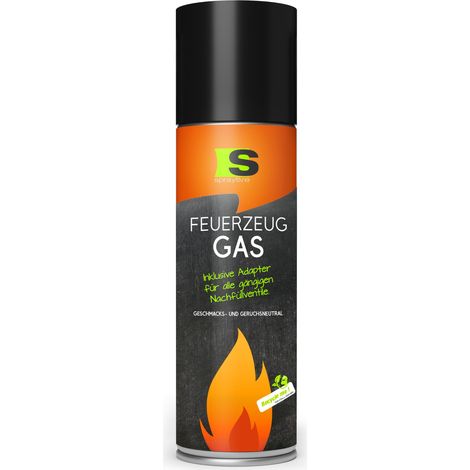 Spraytive 1x 500ml XXL Butangas für Flambierbrenner & Feuerzeuge - Feuerzeuggas inkl. Adapter zum Nachfüllen (1/5)