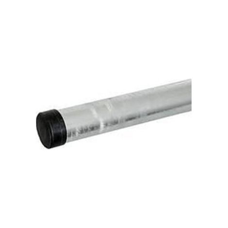 Mât Acier non emboîtable - HD4K - 2m - Diamètre 40mm - Blanc - Épaisseur 1.5mm