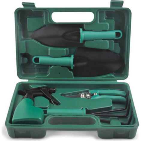 Outils de jardinage 5 pièces – Kit complet pour culture en pot, entretien des fleurs, taille et façonnage de bonsaïs, avec sécateurs précis et ergonomiques (1/5)