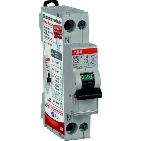 Leitungsschutzschalter 2A Phase + Neutral - ABB