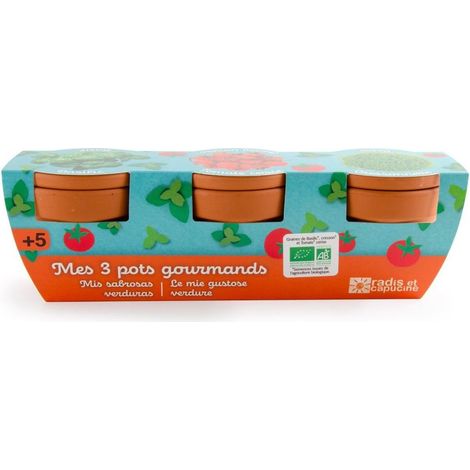 Trio 3 pots - Plantes gourmandes bio