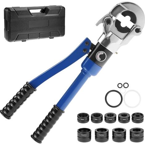 Pince à Sertir, Compatible avec TH16, TH20, TH25, TH26, TH32 et V12 V15 V18 V22 V28, pour Tuyaux en Aluminium-plastique, Tuyaux en Acier Inoxydable (1/5)