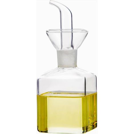 Bouteille Huile D'olive, Petite Bouteille d'huile en Verre, Bouteille de Vinaigre, Bouteille pour Huile d'olive de 125 ml, Distributeur Huile d'olive pour Cuisine et Barbecue (1/5)