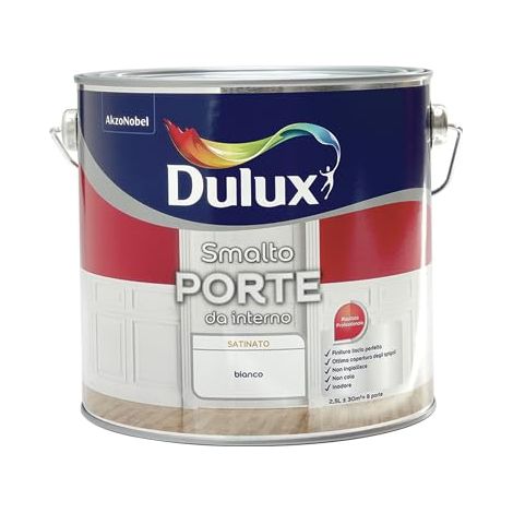Dulux Smalto per porte, Bianco, 2.5 l (Confezione da 1) (1/5)