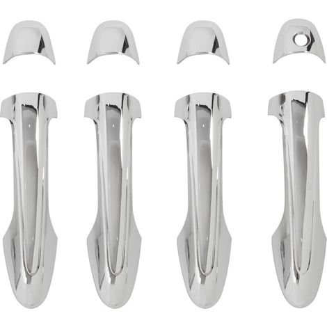 Couvercle de poignée de porte extérieure de voiture, 8 pièces, protecteur ABS chromé pour HILUX REVO AN120 AN130 (1/5)