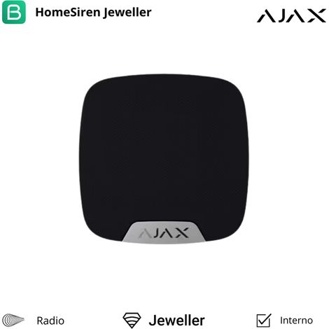 38110 - Jeweller - HomeSiren - Sirena inalámbrica de interior - color black - Ajax seguridad inalámbrica