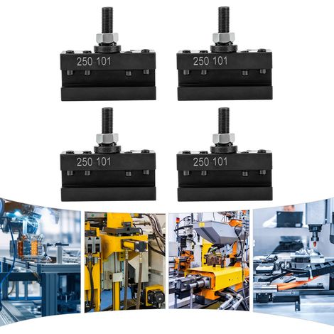 250-101 Quick Change Tool Post Turning & Facing Holder For Lathe 4 PACK, 4.76-12.7mm, 3/16-1/2"