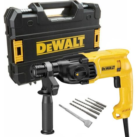 Dewalt D25033K 240v SDS+ SDS Plus Hammer Drill 3 Mode + SDS Bits Chisel + Tstak