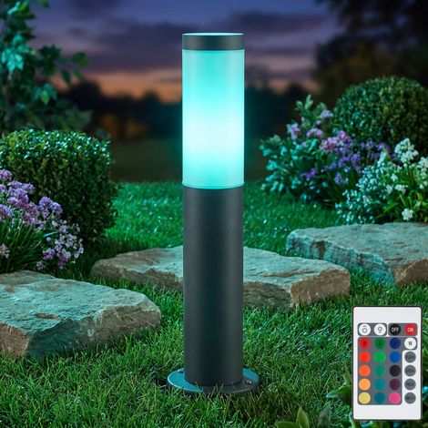 Lampada da terra per esterni in acciaio inossidabile TELECOMANDO Lampada da giardino dimmerabile in un set di lampadine LED RGB (1/5)