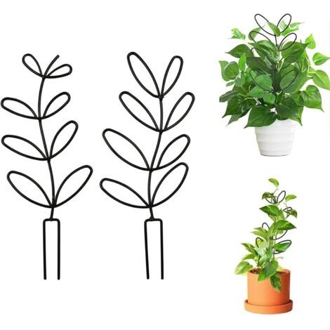 BUNTHAUS 2 Pièces Support Décoratif pour Plantes Grimpantes, Treillis en Métal pour Plantes en Pot, Treillis Plante Grimpante Exterieur, Treilli Jardin pour Plantes Grimpantes, Treillis pour Plantes (1/5)