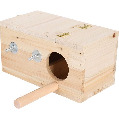 Boîte d'élevage d'oiseaux, maison de nidification en bois, incubateur chaud, fournitures pour animaux de compagnie (1/5)