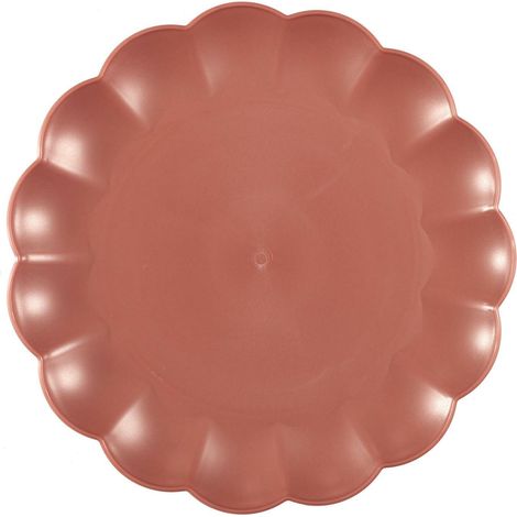 Assiette plate Iris 25,5 cm Plastique PP rose (1/3)
