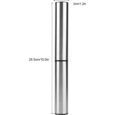 Wiederaufladbarer elektrischer Milchaufschäumer aus Edelstahl mit USB-Anschluss – Küchenmixer, 11.000–13.000 U/min, 25,5 cm, Schwarz/Silber (1/5)