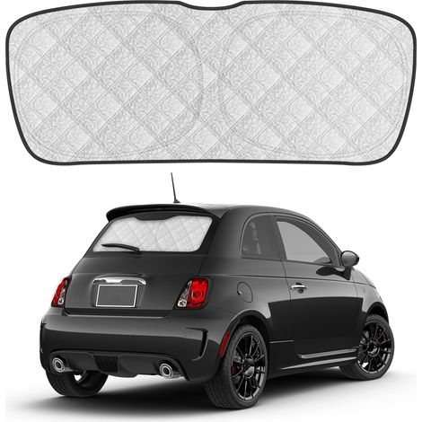 Pare-Soleil Lunette Arrière Compatible avec 500 2007-2026, Protection Solaire Intérieure pour Vitre Arrière de Voiture, Pliable, Film Réfléchissant Anti-Chaleur (1/5)