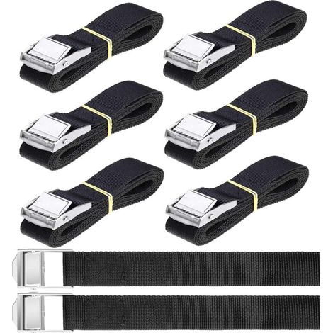 8pcs (8) Tie Down Straps 40CM x 2CM Tie Down Strap with Buckle Claw Strap