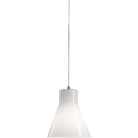 Suspension Diana En Métal Et Verre Soufflé, Finition Chromée, Design Élégant, Douille E27, 230 V, Classe 2, Code 2753-45-138