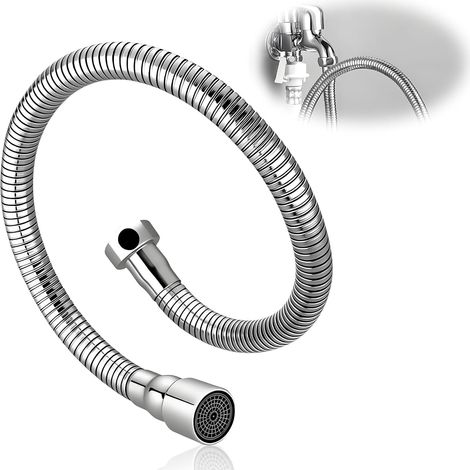 Rallonge Robinet Cuisine, Extension de Robinet Cuisine à 360° avec Bec Flexible avec 20cm, Aérateur Robinet Cuisine, Douchette Évier Multifonctionnelle (1/5)