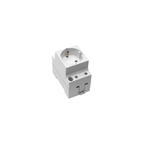 Embase latérale TT 16A 250V pour rail métal blanc SOLERA 99B