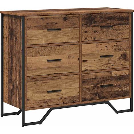 Maison Exclusive - Cassettiera 2 pcs Legno vecchio 91 x 35,5 x 74,5 cm