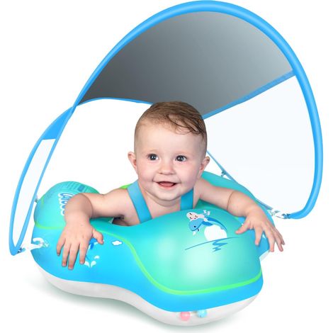 Bouée gonflable pour bébé, modèle récent avec pare-soleil, pour les enfants de 3 à 36 mois. (1/5)