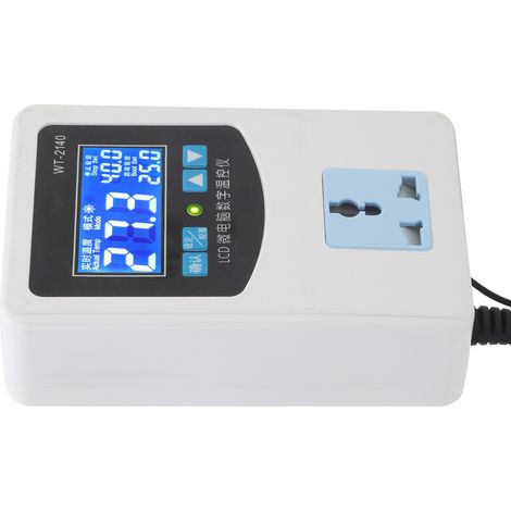 Régulateur de température avec affichage numérique, micro-ordinateur, thermostat intelligent, 2000 W, prise européenne, 220 V (1/5)