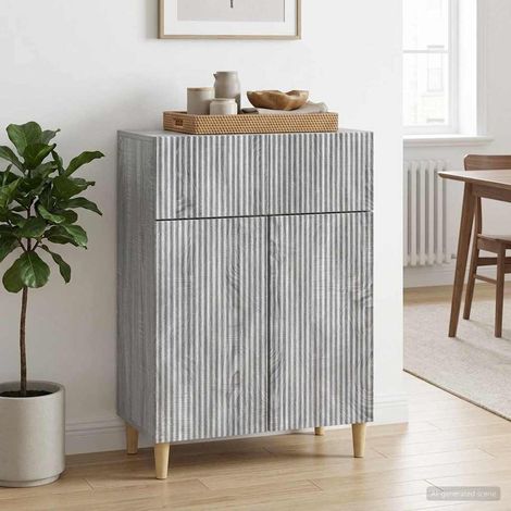 Aparador Gris Sonoma 66 x 34,5 x 90 cm Madera de Ingeniería (1/4)