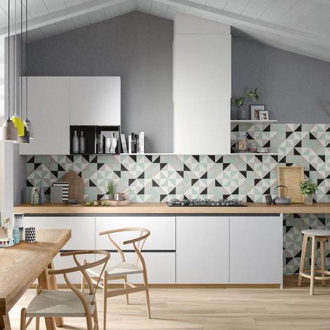 Carrelage Imitation Carreaux de Ciment DECO Nordic C 20x20cm (1/4)